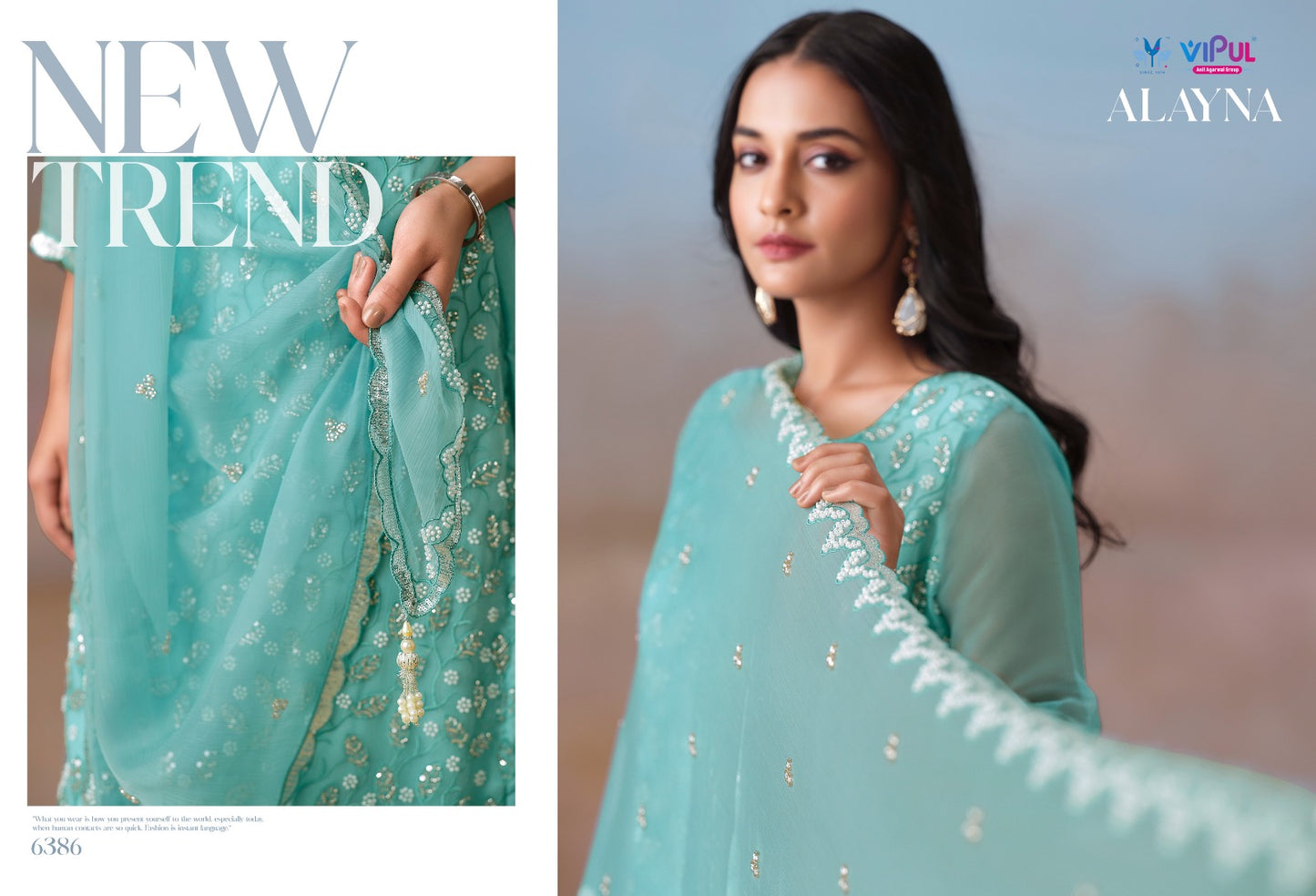 Alayna Vipul Chiffon Pant Style Suits Wholesale Price