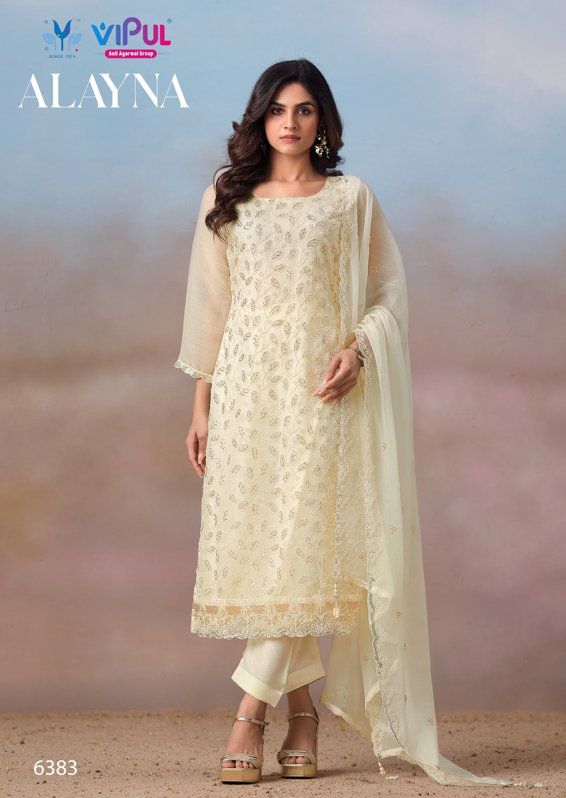 Alayna Vipul Chiffon Pant Style Suits Wholesale Price