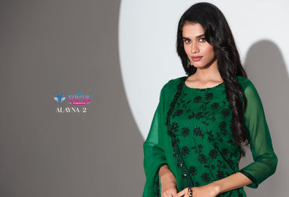 Alayna Vol 2 Vipul Chiffon Pant Style Suits Wholesaler India