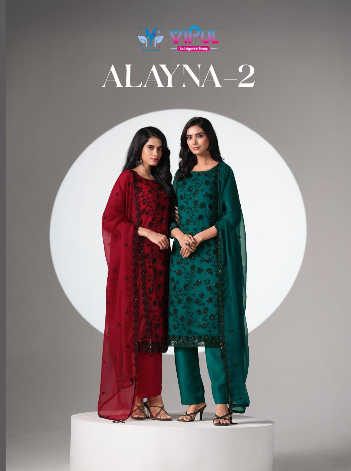 Alayna Vol 2 Vipul Chiffon Pant Style Suits Wholesaler India