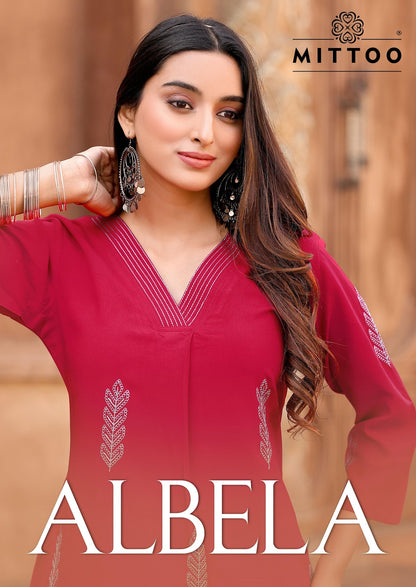 Albela Mittoo Rayon Kurti Plazzo Set Wholesale Price