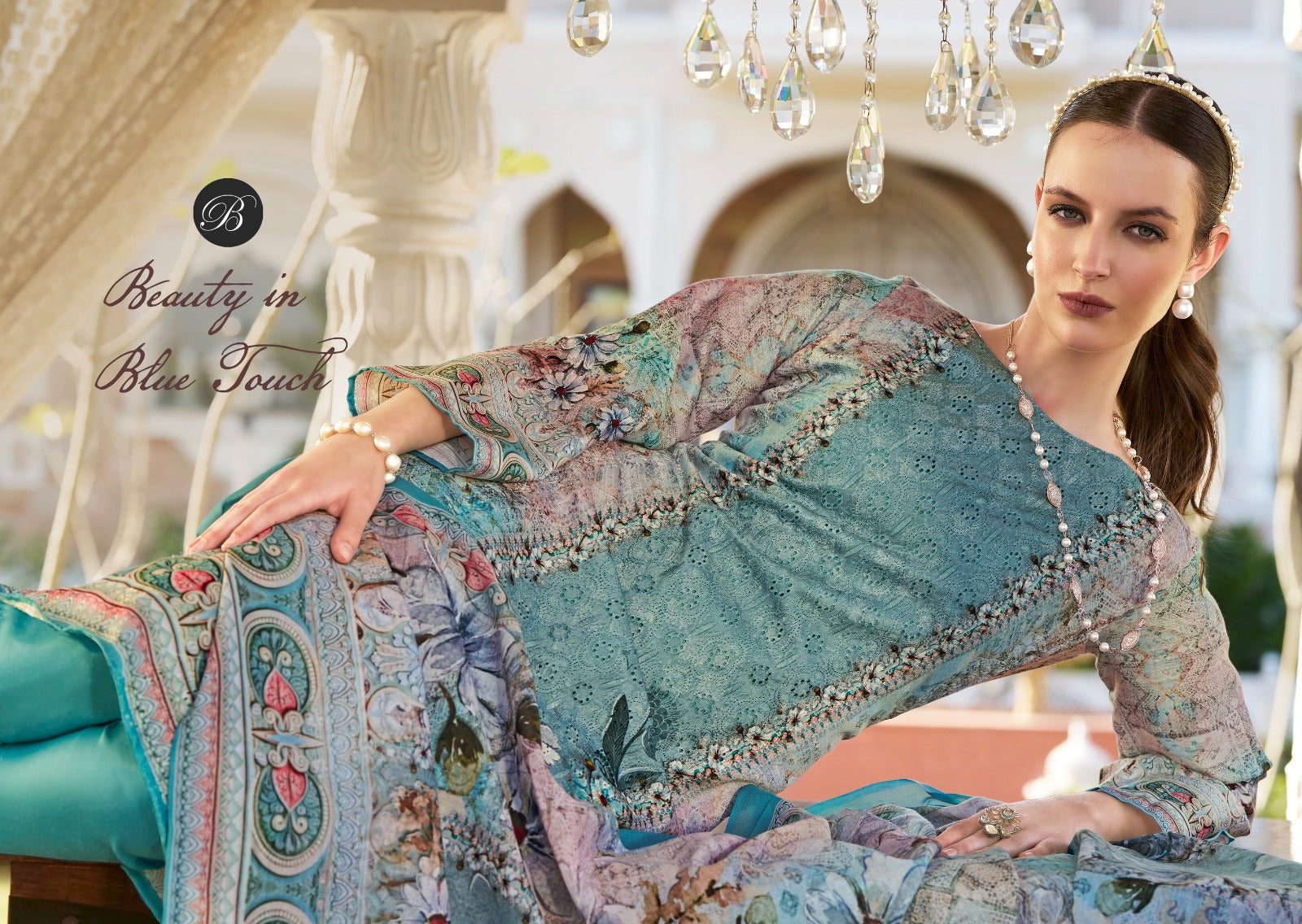 Albeli Belliza Designer Studio Jam Cotton Karachi Salwar Suits Manufacturer Ahmedabad