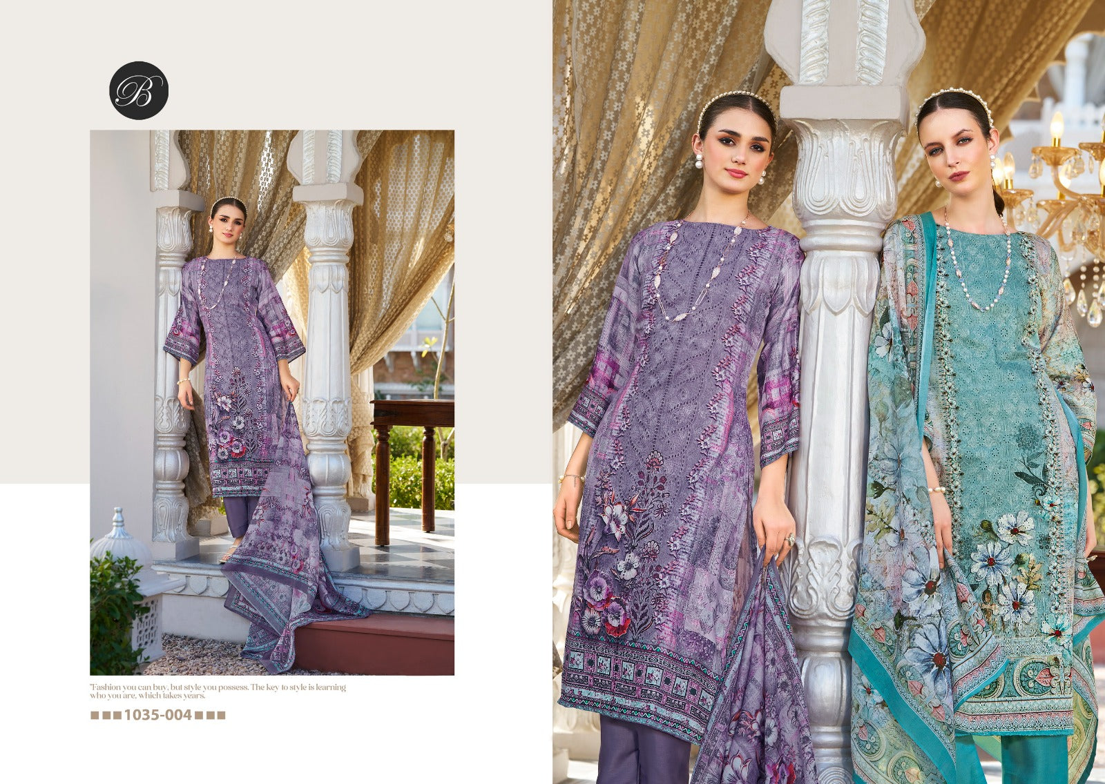 Albeli Belliza Designer Studio Jam Cotton Karachi Salwar Suits Manufacturer Ahmedabad