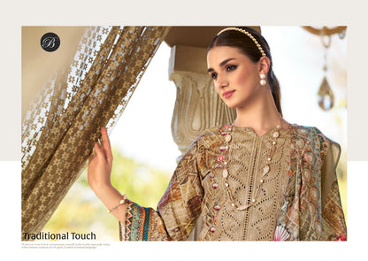 Albeli Belliza Designer Studio Jam Cotton Karachi Salwar Suits Manufacturer Ahmedabad