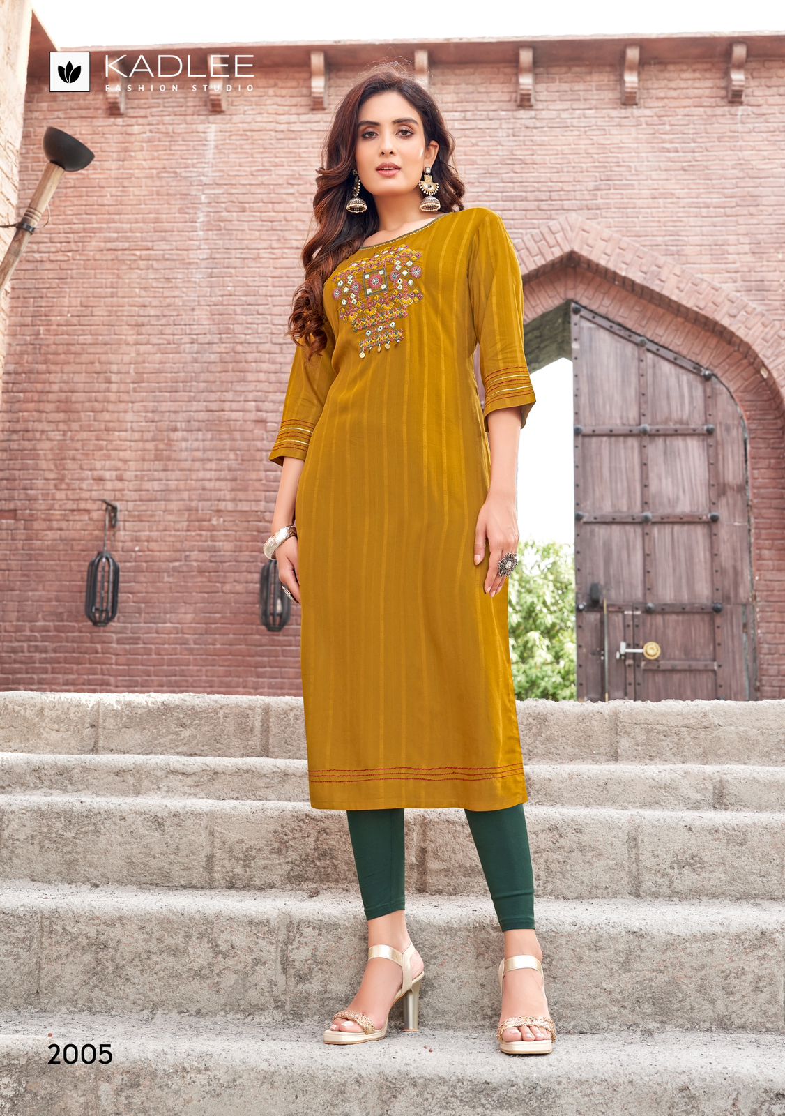 Albeli Kadlee Rayon Long Straight Kurti Wholesaler Ahmedabad