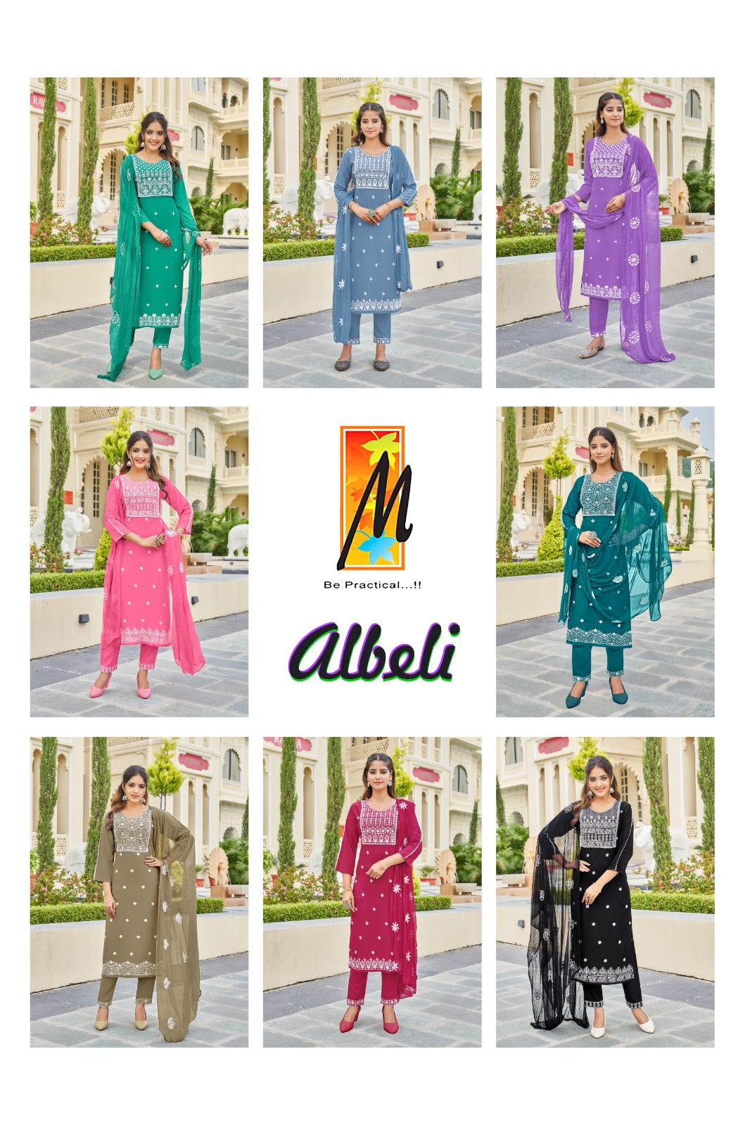 Albeli Master Heavy Rayon Readymade Pant Style Suits Wholesale Price