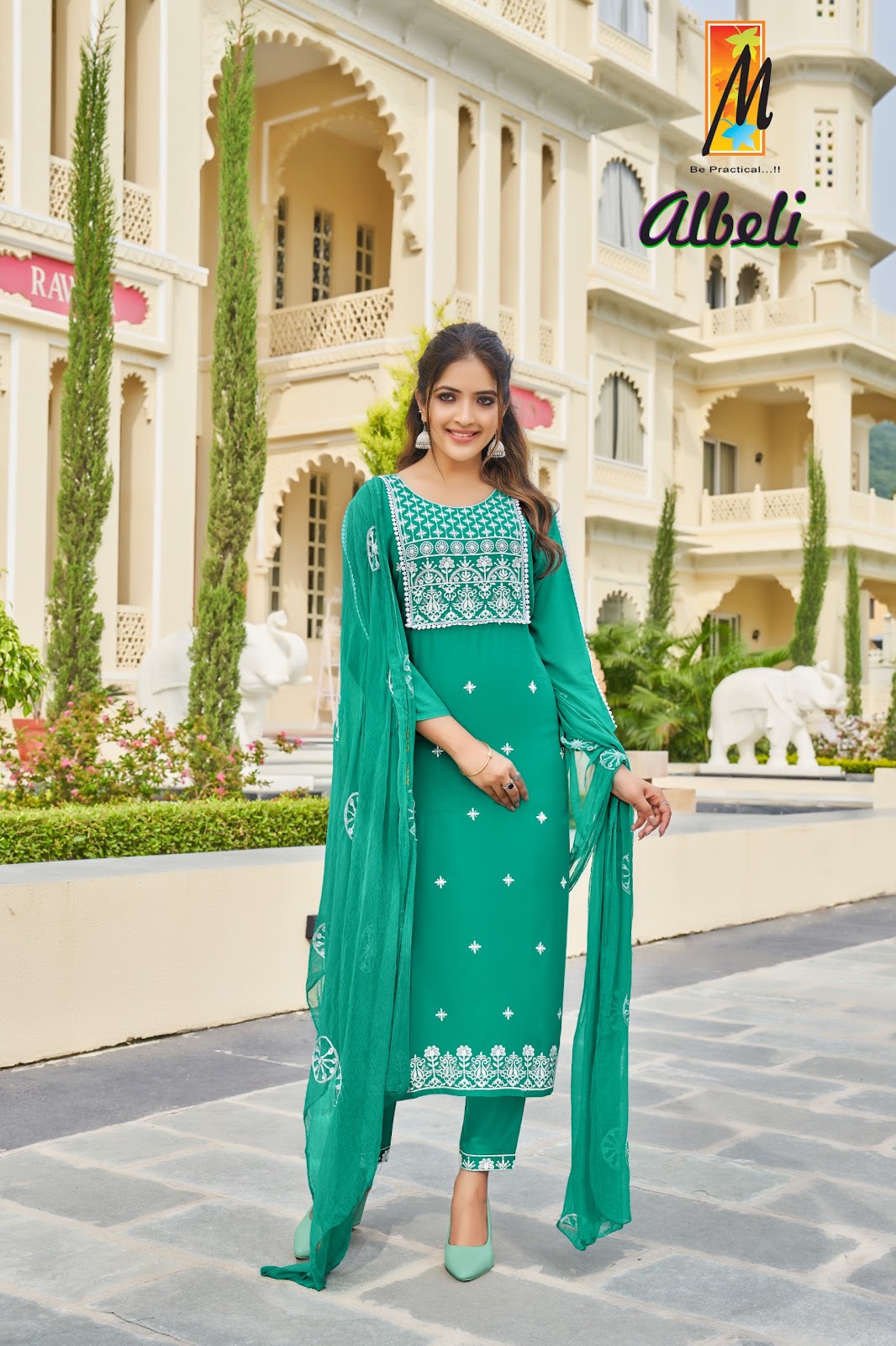 Albeli Master Heavy Rayon Readymade Pant Style Suits Wholesale Price