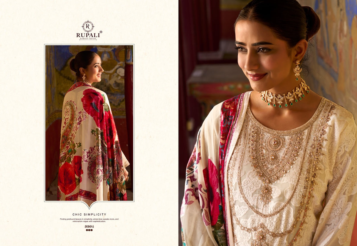 Albeli Rupali Viscose Velvet Suits Exporter