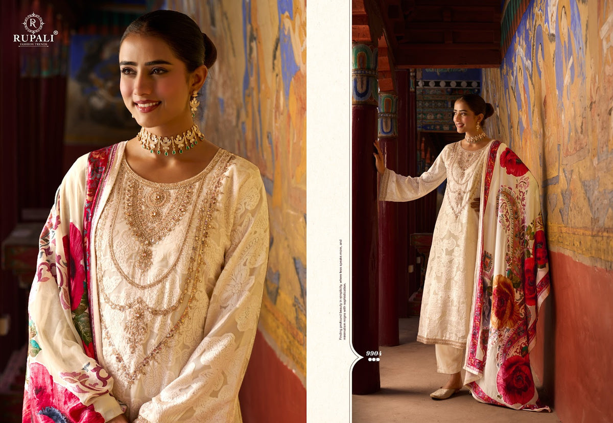 Albeli Rupali Viscose Velvet Suits Exporter