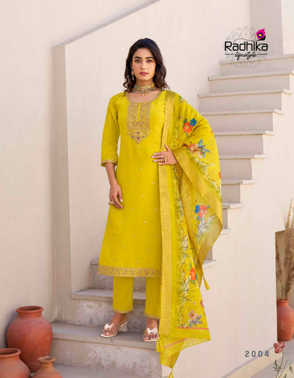 Albeli Vol 2 Radhika Lifestyle Shimmer Readymade Pant Style Suits Wholesale