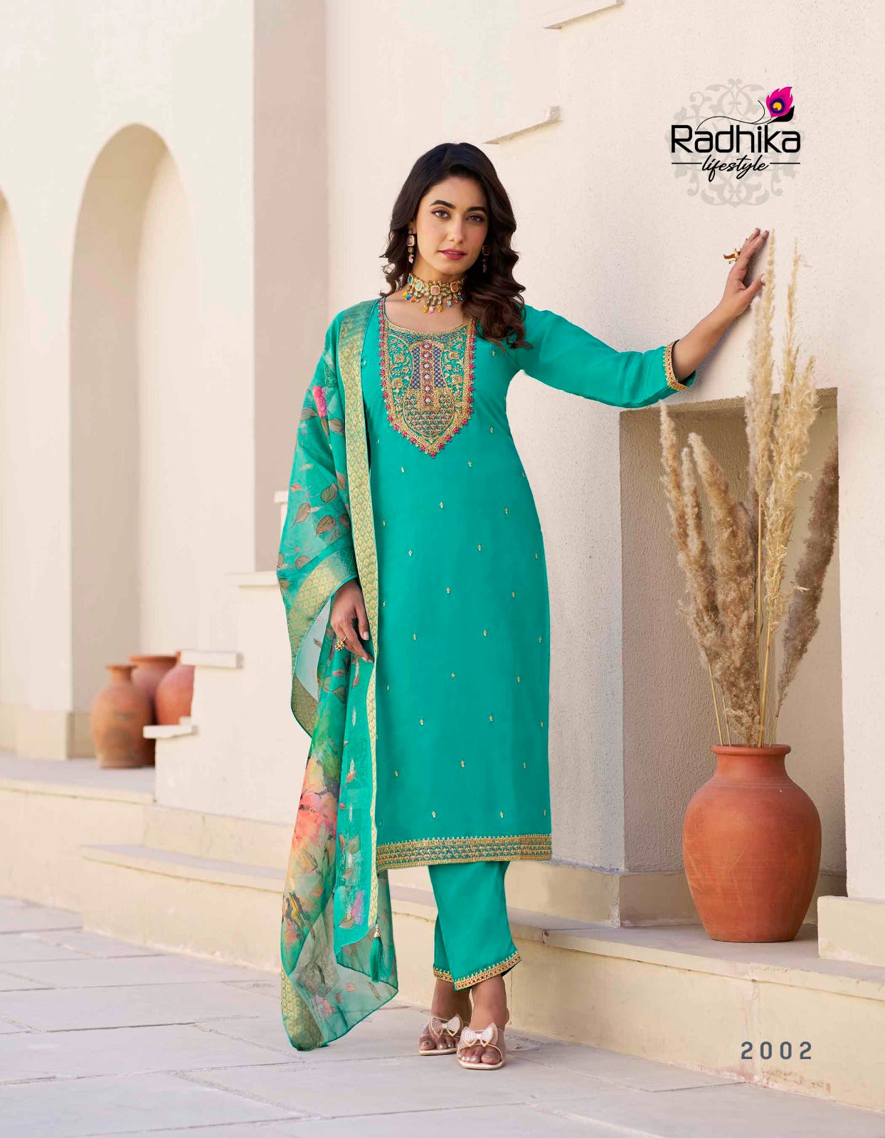 Albeli Vol 2 Radhika Lifestyle Shimmer Readymade Pant Style Suits Wholesale