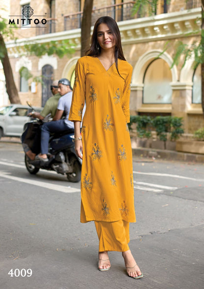 Albella Vol 2 Mittoo Heavy Rayon Kurti Plazzo Set Wholesale Rate