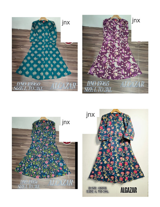 Alcazar Jnx Cotton Kurti With Pocket Wholesale Rate