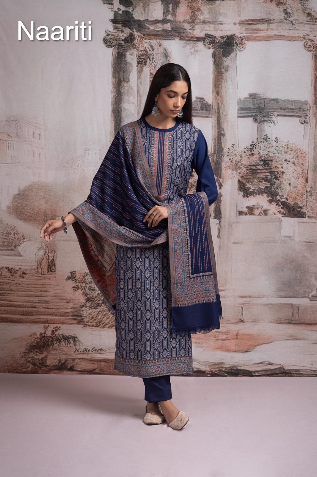 Aleem Naariti Pashmina Suits Wholesaler