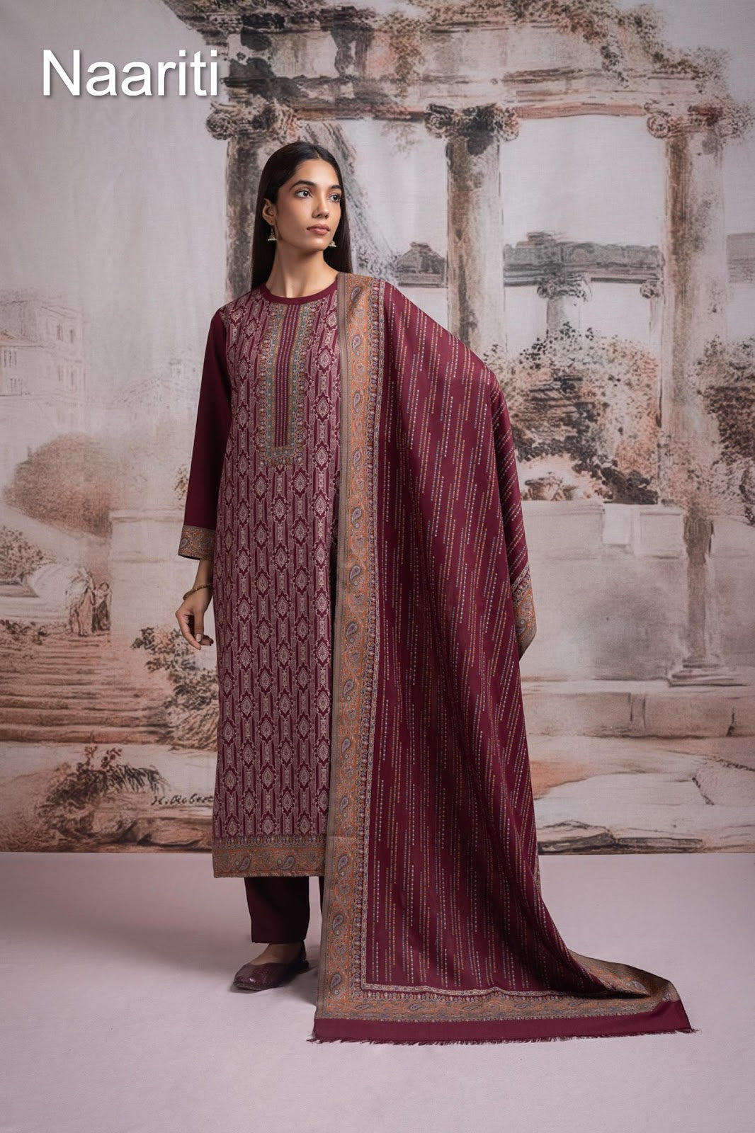 Aleem Naariti Pashmina Suits Wholesaler