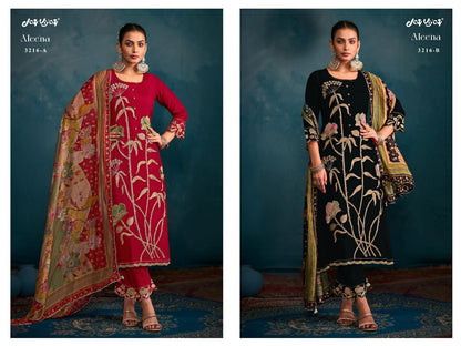 Aleena 3216 Jay Vijay Bemberg Silk Pant Style Suits Supplier
