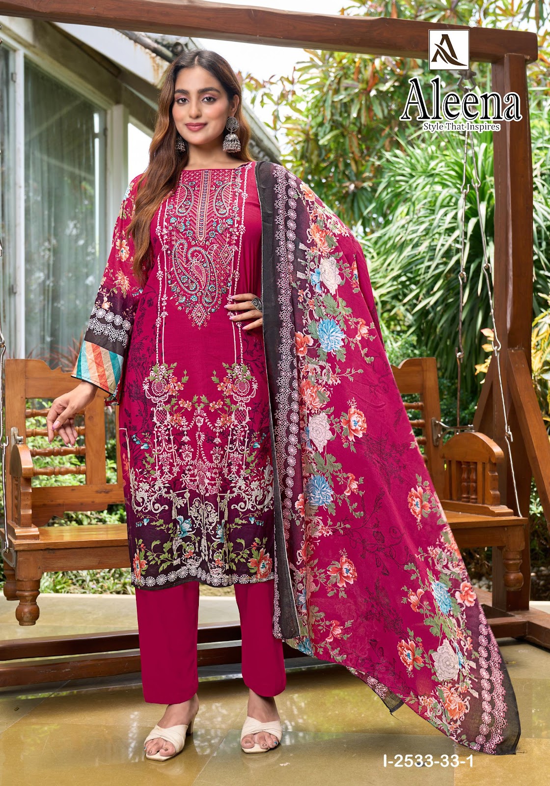 Aleena Alok Cambric Cotton Karachi Salwar Suits Wholesale