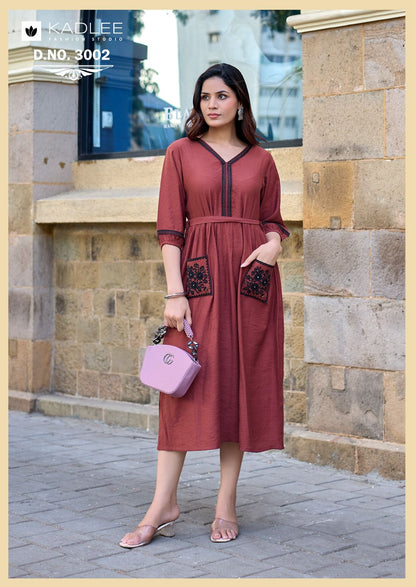Aleena Kadlee Viscose Weaving One Piece Supplier