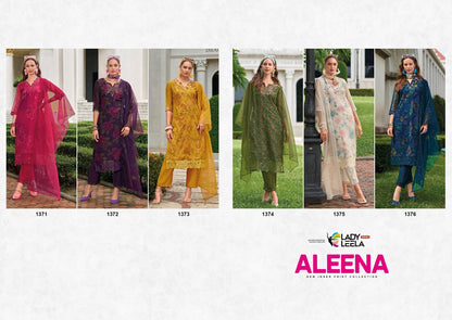 Aleena Ladyleela Organza Readymade Pant Style Suits Manufacturer India