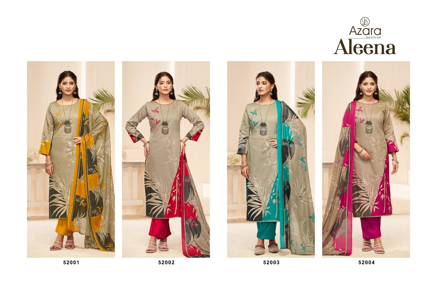 Aleena Radhika Fashion Azara Pure Jaam Pant Style Suits Exporter India
