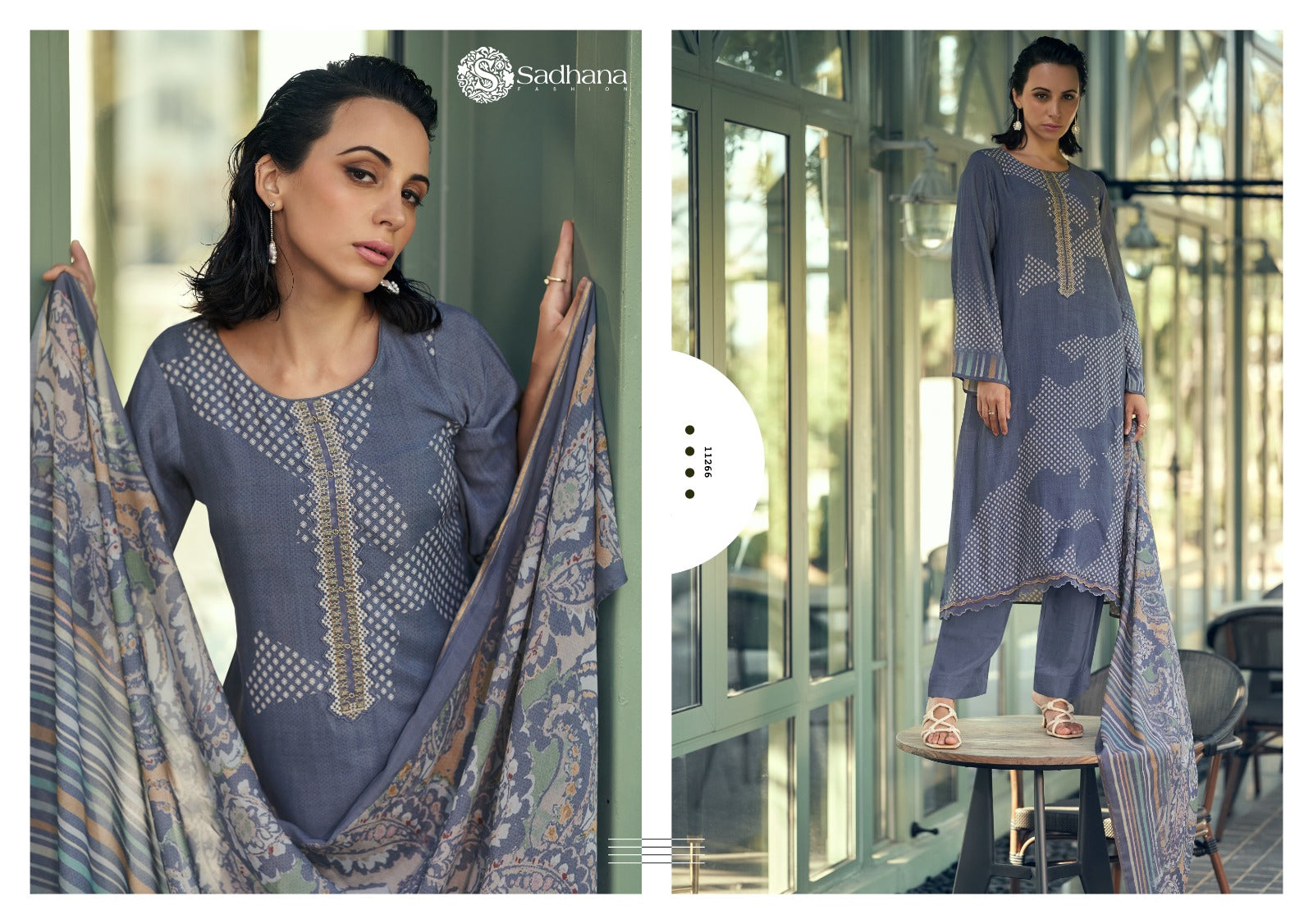 Aleena Sadhana Muslin Silk Pant Style Suits Wholesaler India