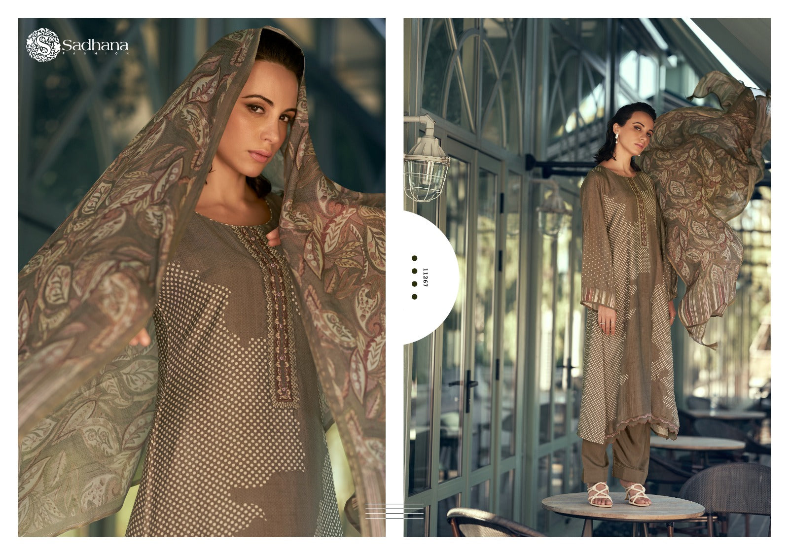 Aleena Sadhana Muslin Silk Pant Style Suits Wholesaler India