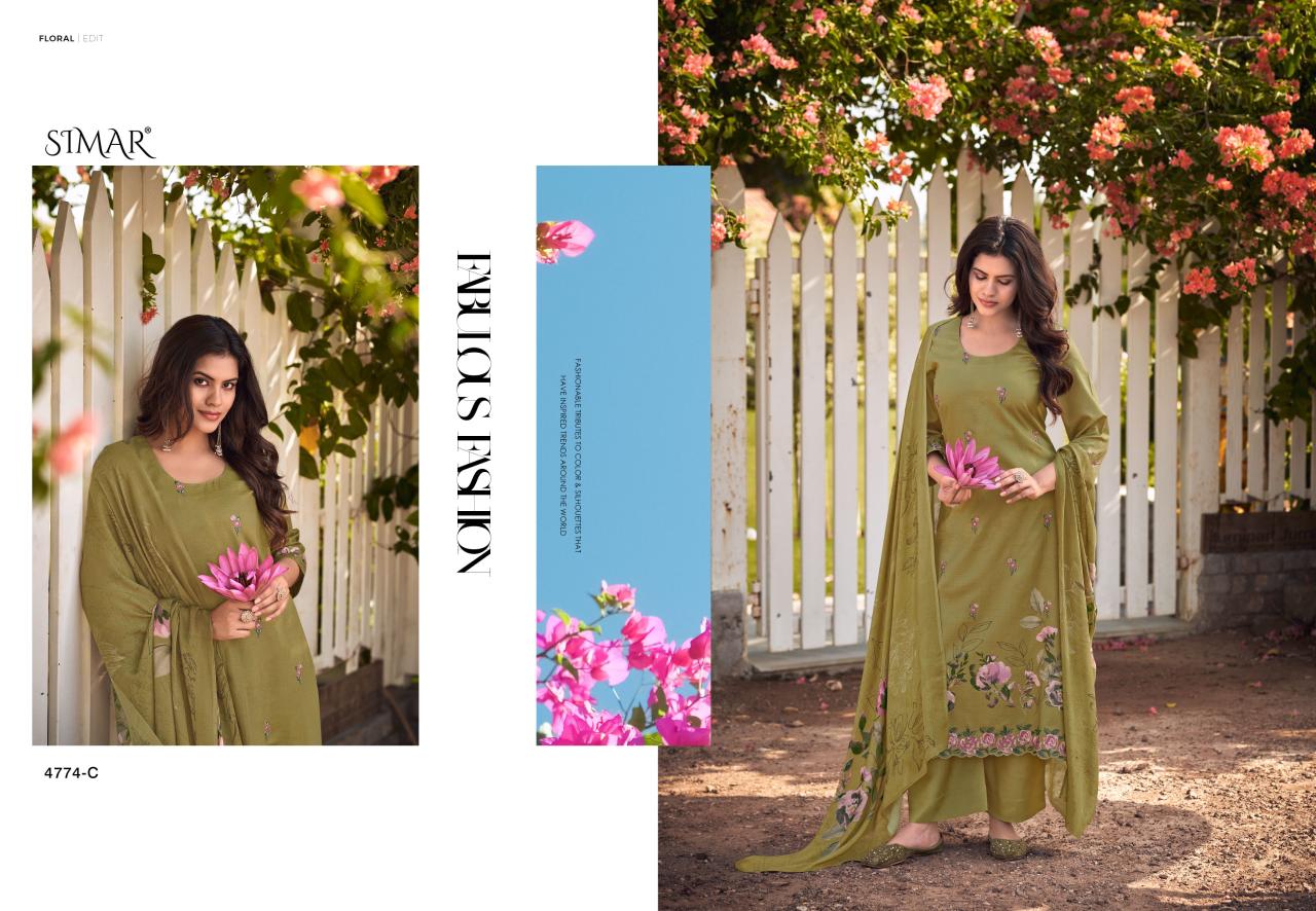 Aleena Simar Lawn Cotton Pant Style Suits Wholesaler Ahmedabad