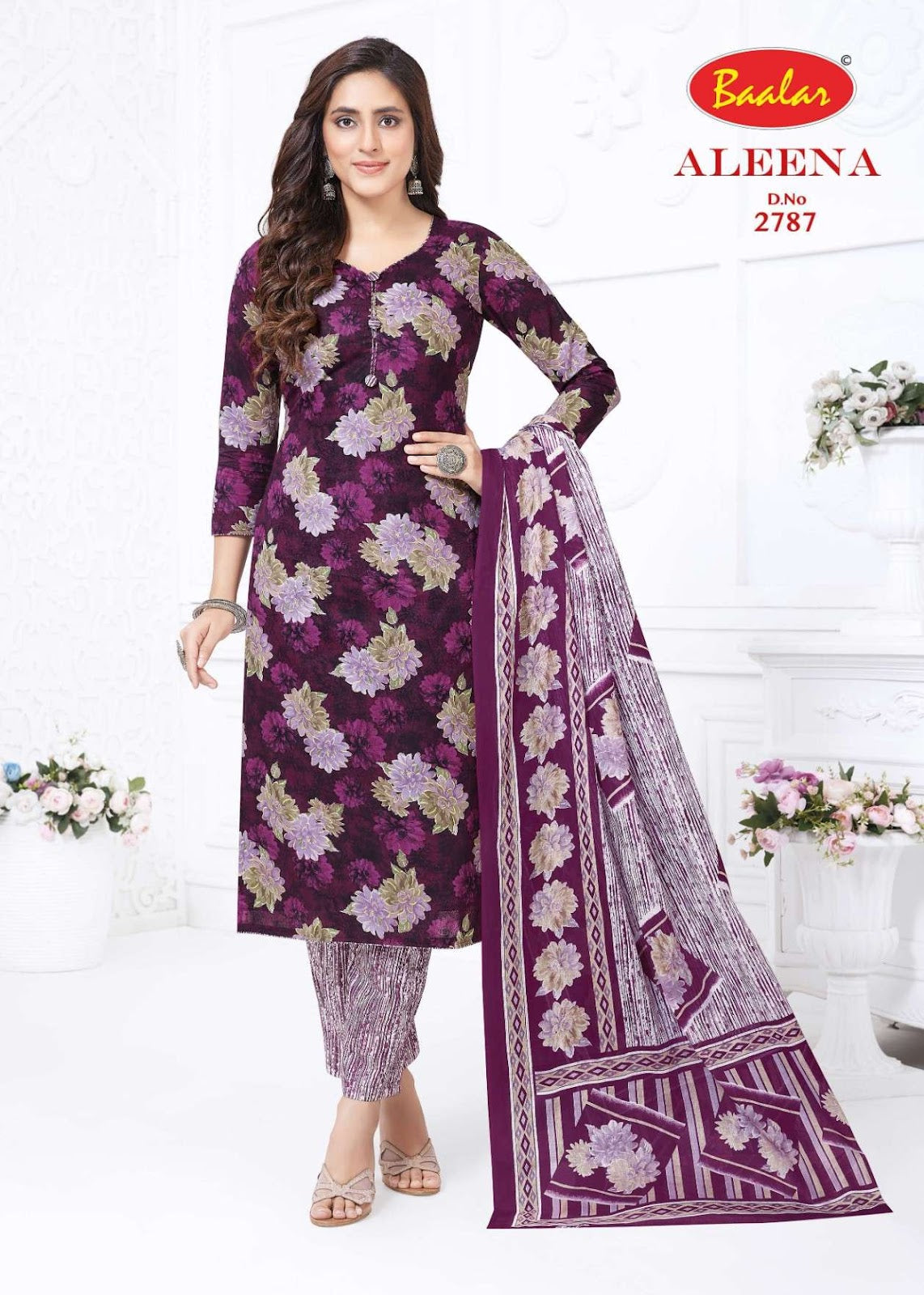 Aleena Vol 27 Baalar Cotton Dress Material Manufacturer India