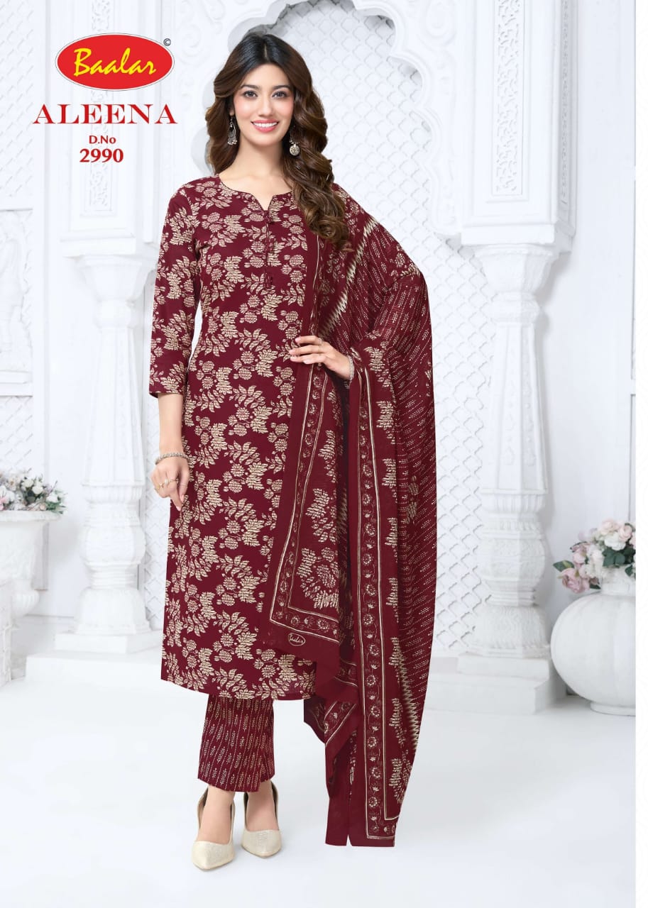Aleena Vol 29 Baalar Cotton Dress Material Supplier