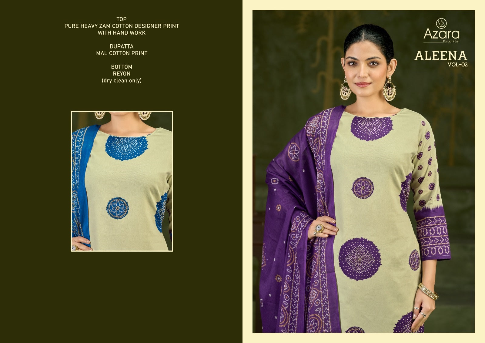 Aleena Vol 2 Radhika Fashion Azara Pure Jaam Pant Style Suits Wholesale