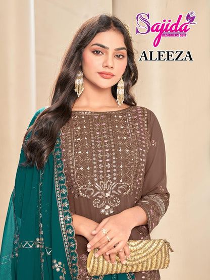 Aleeza Sajida Georgette Pakistani Salwar Suits Supplier India