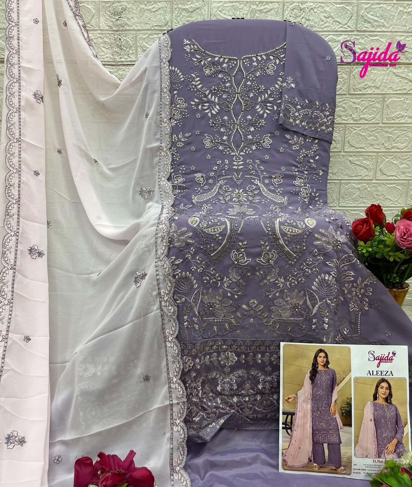Aleeza Sajida Georgette Pakistani Salwar Suits Supplier India