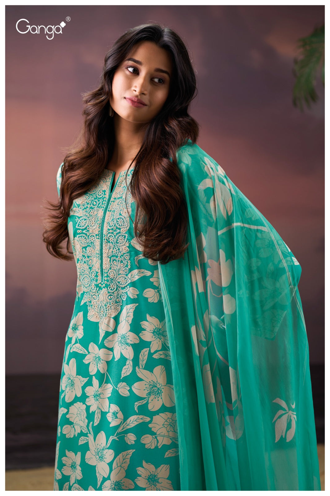 Aleira 3829 Ganga Pashmina Suits Wholesale Rate