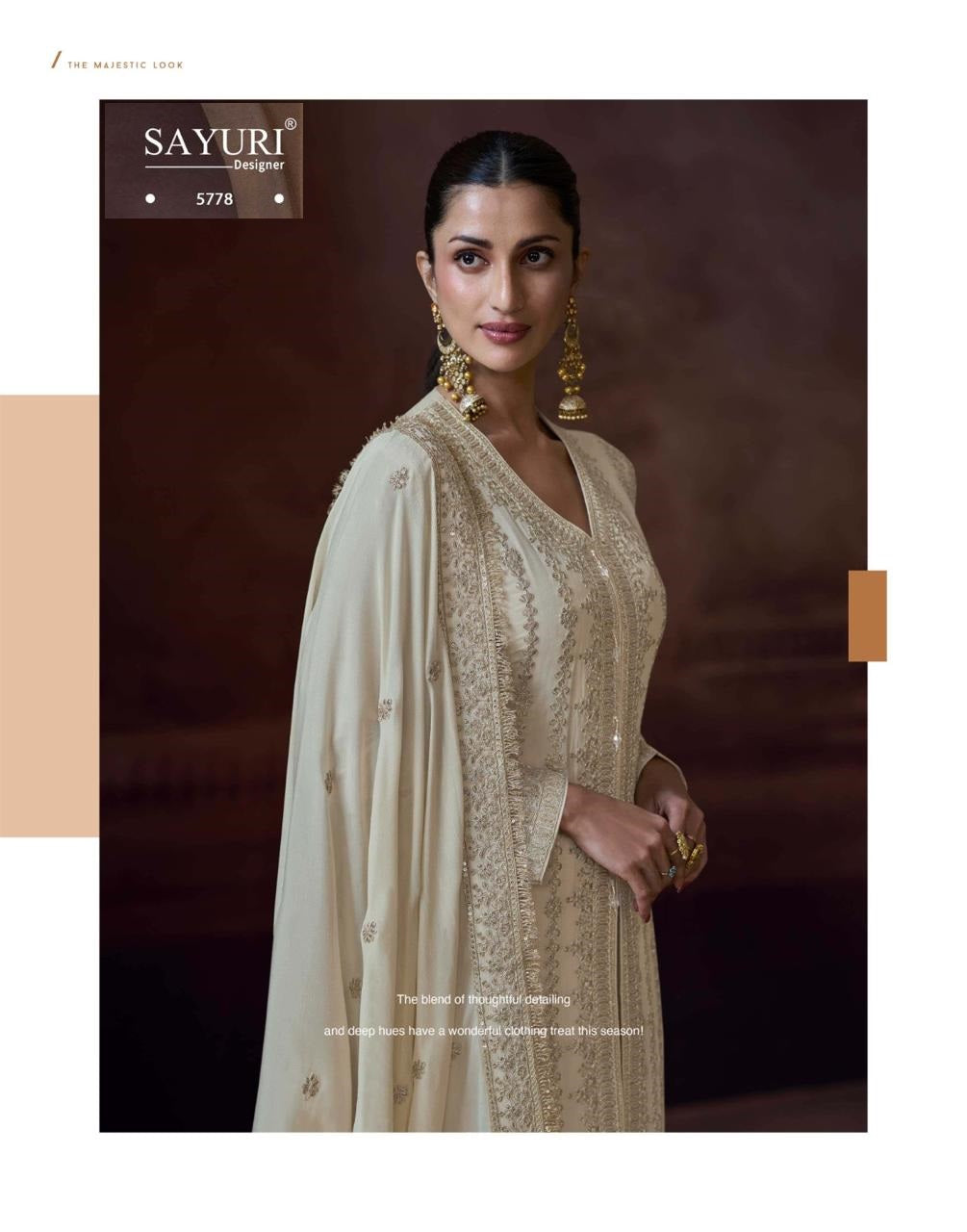 Alemzeb Sayuri Chinon Pakistani Readymade Suits Wholesaler Ahmedabad