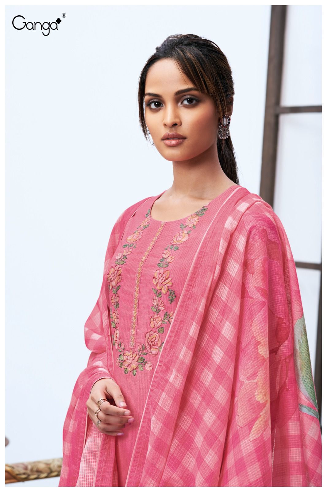 Alena S2768 Ganga Cotton Plazzo Style Suits Supplier India