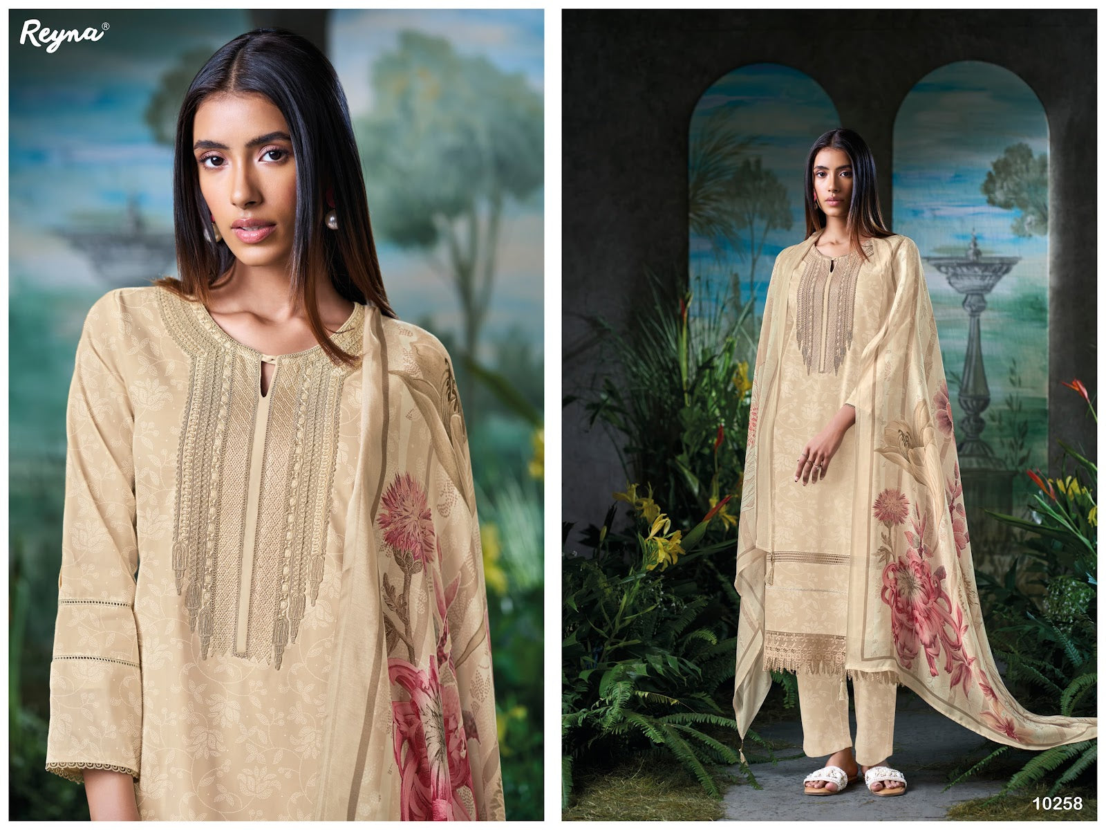 Alesha Reyna Cotton Pant Style Suits Wholesale Price