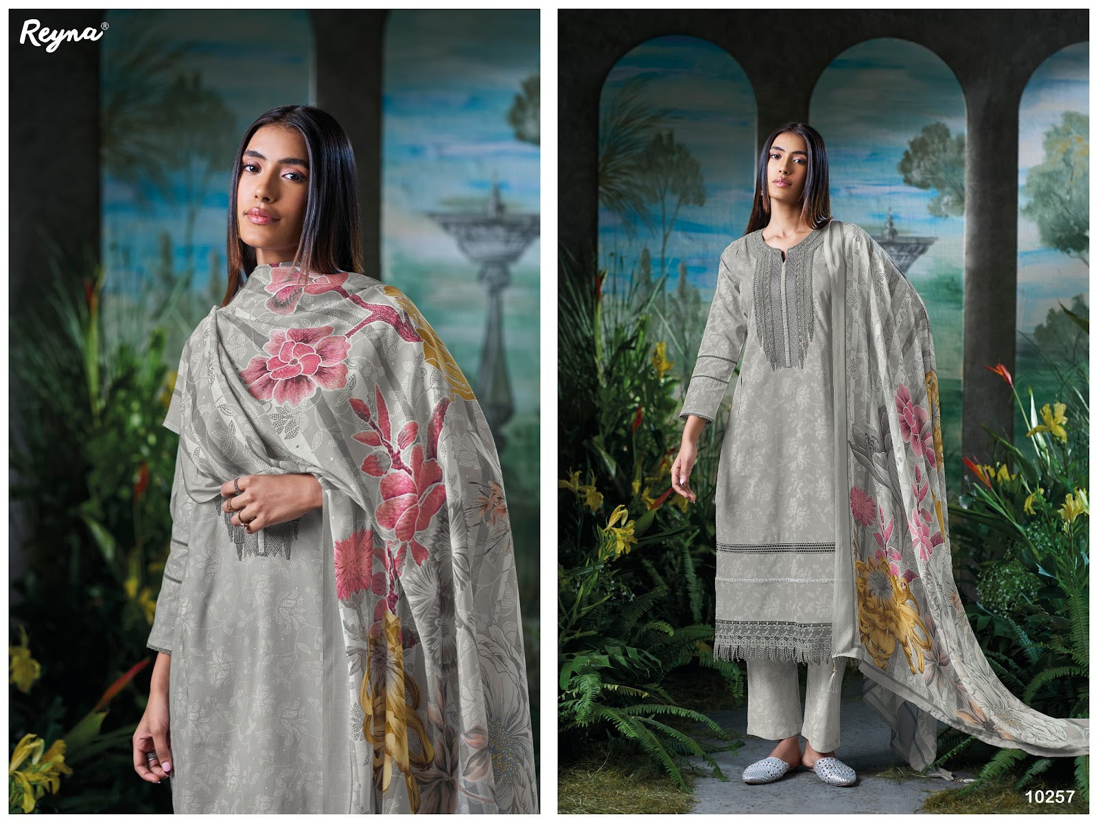 Alesha Reyna Cotton Pant Style Suits Wholesale Price