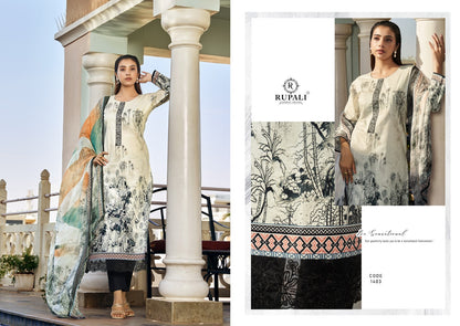 Alesha Rupali Cambric Pant Style Suits Wholesale Price