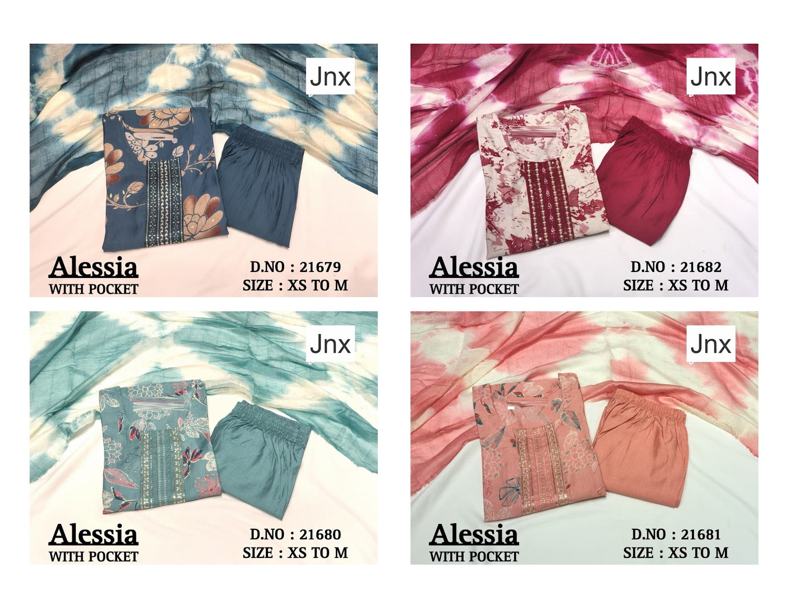 Alessia 031225 Jnx Vatican Readymade Pant Style Suits Supplier
