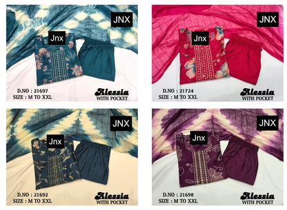 Alessia 121525 Jnx Vertican Readymade Pant Style Suits Manufacturer Gujarat