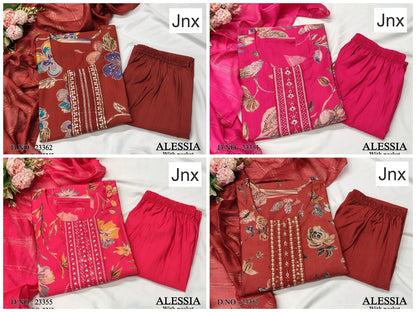 Alessia 150626 Jnx Vatican Readymade Pant Style Suits Supplier India