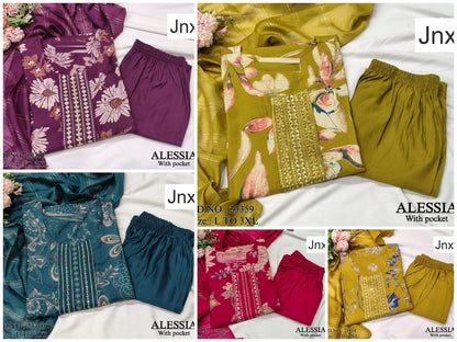 Alessia 150626 Jnx Vatican Readymade Pant Style Suits Supplier India