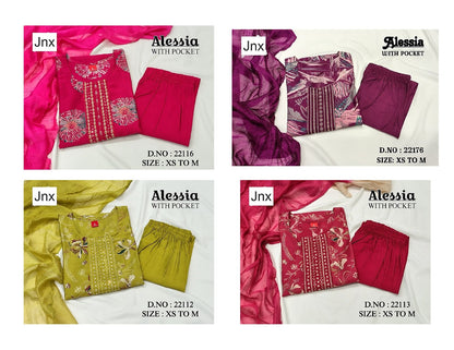 Alessia 311225 Jnx Vatican Readymade Pant Style Suits Wholesale Price