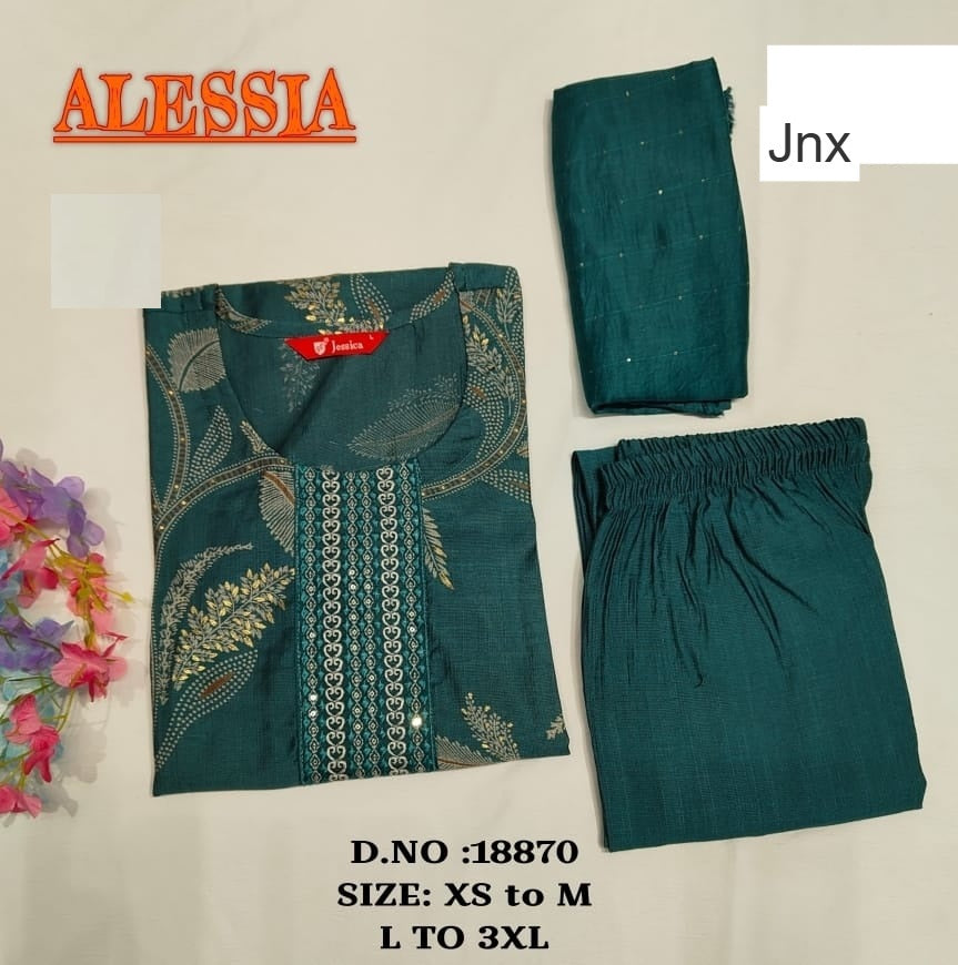 Alessia Jnx Vetican Readymade Pant Style Suits Supplier India