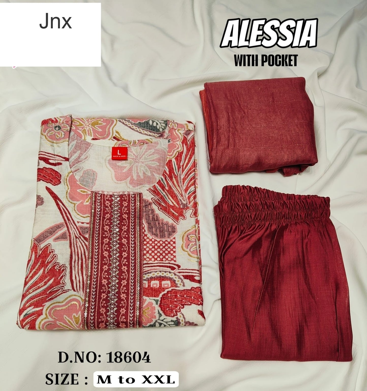 Alessia Jnx Vetican Readymade Pant Style Suits Supplier India