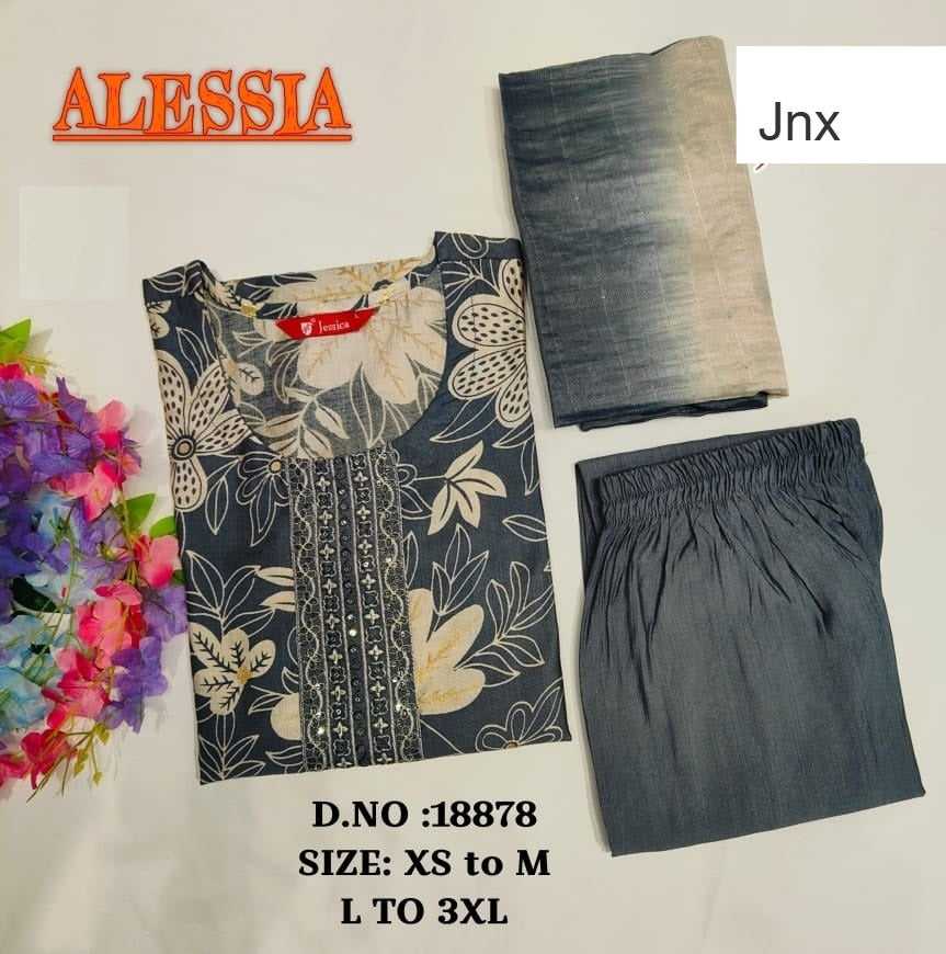Alessia Jnx Vetican Readymade Pant Style Suits Supplier India