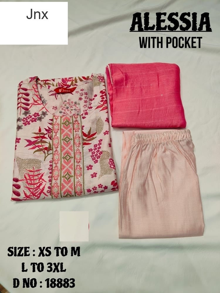Alessia Jnx Vetican Readymade Pant Style Suits Supplier India