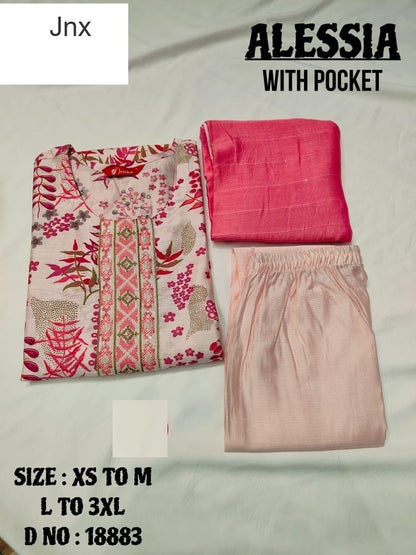 Alessia Jnx Vetican Readymade Pant Style Suits Supplier India