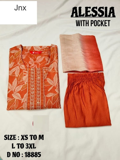 Alessia Jnx Vetican Readymade Pant Style Suits Supplier India