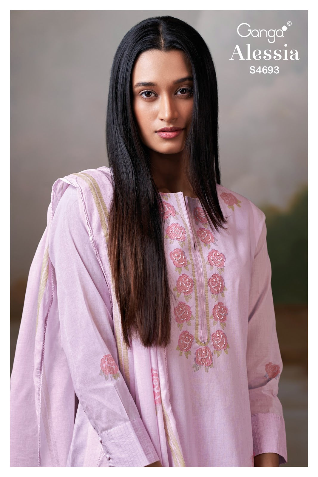 Alessia S4693 Ganga Organdy Pant Style Suits Wholesaler Ahmedabad